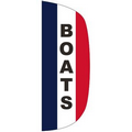 "BOATS" 3' x 8' Stationary Message Flutter Flag